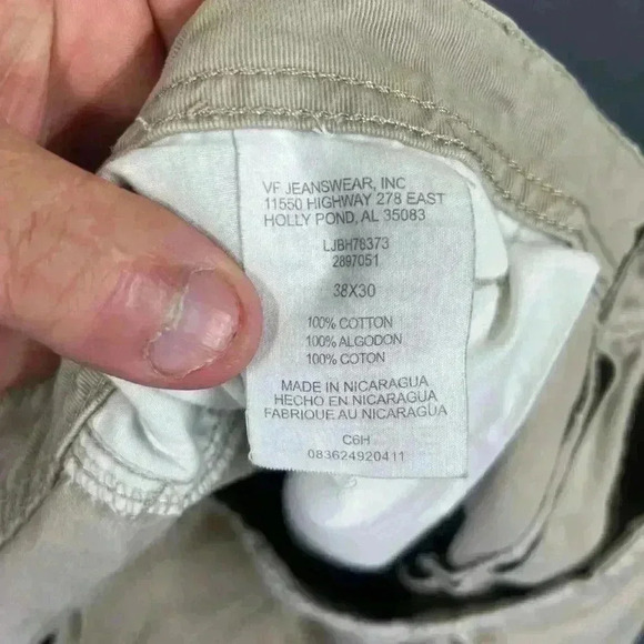 Lee Dungarees Cargo Pants Men’s 38/30 100% cotton work casual comfy 0461 - Picture 3 of 9